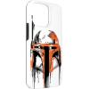 imageiPhone 16 Star Wars Boba Fett Helmet Paint Drip White CaseiPhone 15 Pro Max
