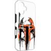 imageiPhone 16 Star Wars Boba Fett Helmet Paint Drip White CaseiPhone 16