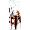 imageiPhone 16 Star Wars Boba Fett Helmet Paint Drip White CaseiPhone 16 Plus