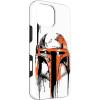 imageiPhone 16 Star Wars Boba Fett Helmet Paint Drip White CaseiPhone 16 Pro Max