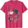 imageStar Wars Boba Fett Floral Print Helmet Graphic TShirt TShirtRed Heather