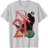 imageStar Wars Darth Vader 21st Birthday Abstract Background TShirtSilver Grey