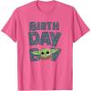 imageStar Wars Grogu Birthday Boy Big Face TShirtPink Heather