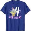 imageStar Wars The Mandalorian Grogu 4th Birthday Ice Cream Cone TShirtRoyal Blue