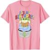 imageStar Wars The Mandalorian Grogu Its My Birthday Cupcake TShirtPink