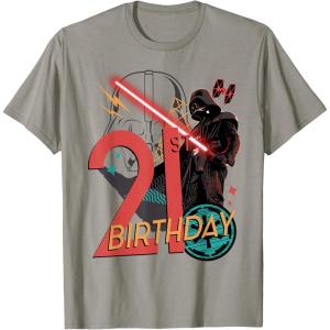 imageStar Wars Darth Vader 21st Birthday Abstract Background TShirtSlate Grey