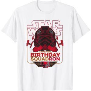 imageStar Wars TIE Fighter Pilot Imperial Birthday Squad Squadron TShirtWhite