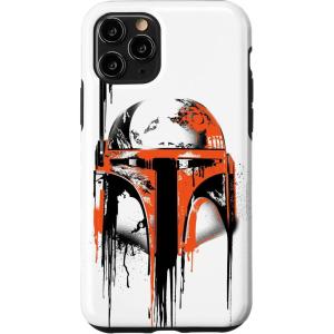 imageiPhone 16 Star Wars Boba Fett Helmet Paint Drip White CaseiPhone 11 Pro
