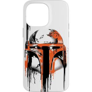 imageiPhone 16 Star Wars Boba Fett Helmet Paint Drip White CaseiPhone 14 Pro Max
