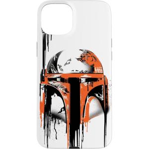 imageiPhone 16 Star Wars Boba Fett Helmet Paint Drip White CaseiPhone 15 Plus
