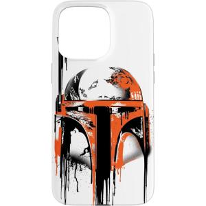imageiPhone 16 Star Wars Boba Fett Helmet Paint Drip White CaseiPhone 15 Pro Max