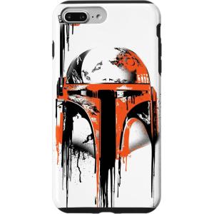 imageiPhone 16 Star Wars Boba Fett Helmet Paint Drip White CaseiPhone 7 Plus8 Plus