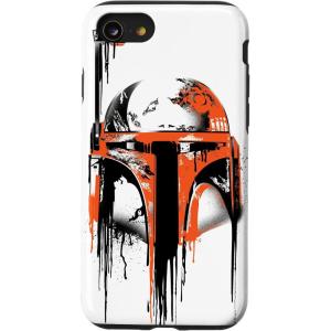 imageiPhone 16 Star Wars Boba Fett Helmet Paint Drip White CaseiPhone SE 2020  7  8