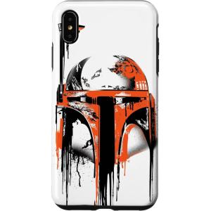 imageiPhone 16 Star Wars Boba Fett Helmet Paint Drip White CaseiPhone XS Max