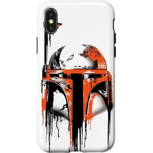 imageiPhone 16 Star Wars Boba Fett Helmet Paint Drip White CaseiPhone XXS
