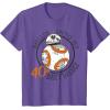 imageStar Wars BB8 Rollin Into My 40th Birthday TShirtPurple Heather