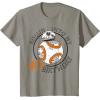imageStar Wars BB8 Rollin Into My 40th Birthday TShirtSlate Grey