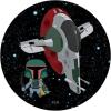 imageStar Wars Boba Fett Cute Cartoon With Ship In Space PopSockets MagSafe PopGrip for iPhoneStandard