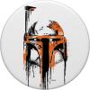 imageStar Wars Boba Fett Helmet Paint Drip PopSockets MagSafe PopGrip for iPhoneStandard