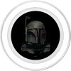 imageStar Wars Boba Fett Helmet Pointillism Art PopSockets MagSafe PopGrip for iPhoneMagSafe