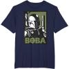 imageStar Wars Boba Fett Poster TShirt TShirtNavy Blue