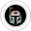 imageStar Wars Boba Fett Sugar Skull Design Helmet PopSockets MagSafe PopGrip for iPhoneMagSafe
