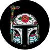 imageStar Wars Boba Fett Sugar Skull Design Helmet PopSockets MagSafe PopGrip for iPhoneStandard