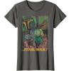 imageStar Wars Boba Fett Vintage Comic Book TShirtAsphalt Grey