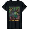 imageStar Wars Boba Fett Vintage Comic Book TShirtBlack