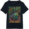 imageStar Wars Boba Fett Vintage Comic Book TShirtBlack