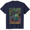 imageStar Wars Boba Fett Vintage Comic Book TShirtNavy Blue