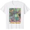imageStar Wars Boba Fett Vintage Comic Book TShirtWhite