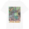 imageStar Wars Boba Fett Vintage Comic Book TShirtWhite