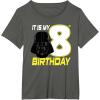 imageStar Wars Darth Vader 8th Birthday TShirt TShirtAsphalt Grey