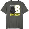 imageStar Wars Darth Vader 8th Birthday TShirt TShirtAsphalt Grey