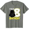 imageStar Wars Darth Vader 8th Birthday TShirt TShirtOlive Heather