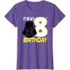 imageStar Wars Darth Vader 8th Birthday TShirt TShirtPurple Heather
