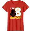 imageStar Wars Darth Vader 8th Birthday TShirt TShirtRed