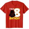 imageStar Wars Darth Vader 8th Birthday TShirt TShirtRed