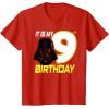 imageStar Wars Darth Vader 9th Birthday TShirt TShirtRed