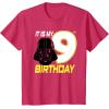 imageStar Wars Darth Vader 9th Birthday TShirt TShirtRed Heather
