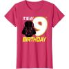 imageStar Wars Darth Vader 9th Birthday TShirt TShirtRed Heather