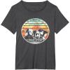 imageStar Wars Skeleton Crew Vintage Sunset Profiles TShirtDark Heather Grey