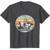 imageStar Wars Skeleton Crew Vintage Sunset Profiles TShirtDark Heather Grey