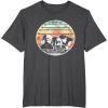 imageStar Wars Skeleton Crew Vintage Sunset Profiles TShirtDark Heather Grey