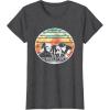 imageStar Wars Skeleton Crew Vintage Sunset Profiles TShirtDark Heather Grey