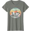 imageStar Wars Skeleton Crew Vintage Sunset Profiles TShirtOlive Heather