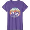 imageStar Wars Skeleton Crew Vintage Sunset Profiles TShirtPurple Heather
