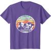 imageStar Wars Skeleton Crew Vintage Sunset Profiles TShirtPurple Heather