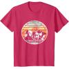 imageStar Wars Skeleton Crew Vintage Sunset Profiles TShirtRed Heather